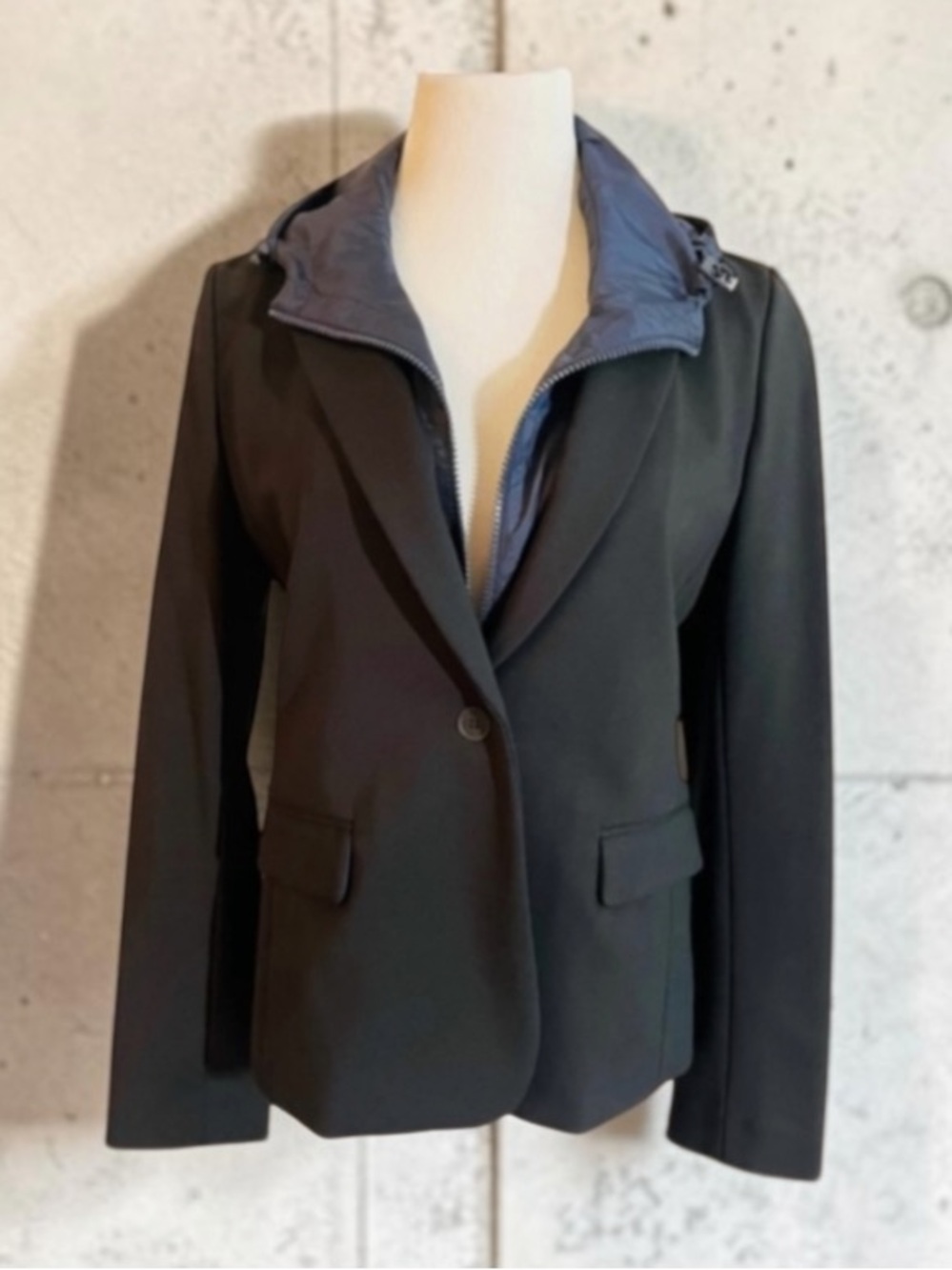 New! TORY BURCH SPORT Black Convertible Blazer Size Large